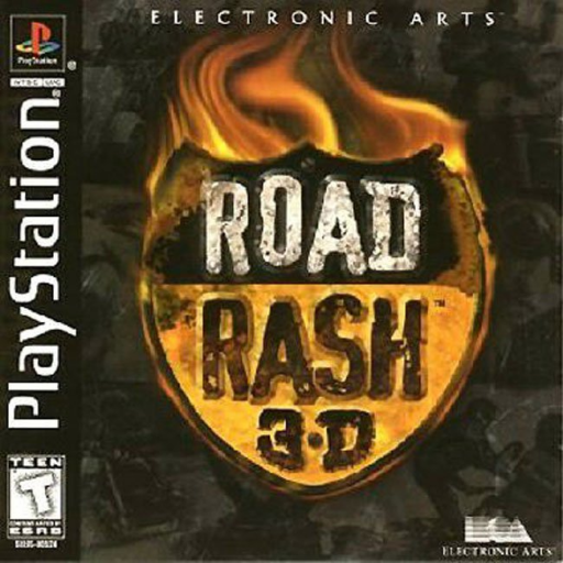 Road Rash 3D box art for Playstation
